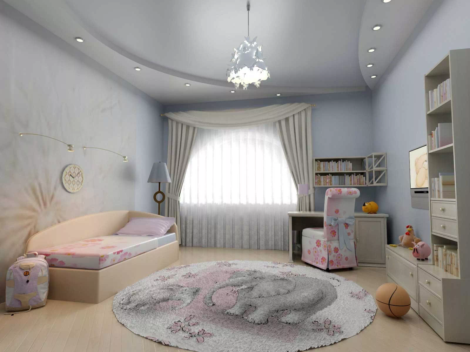 Натяжные потолки в детскую